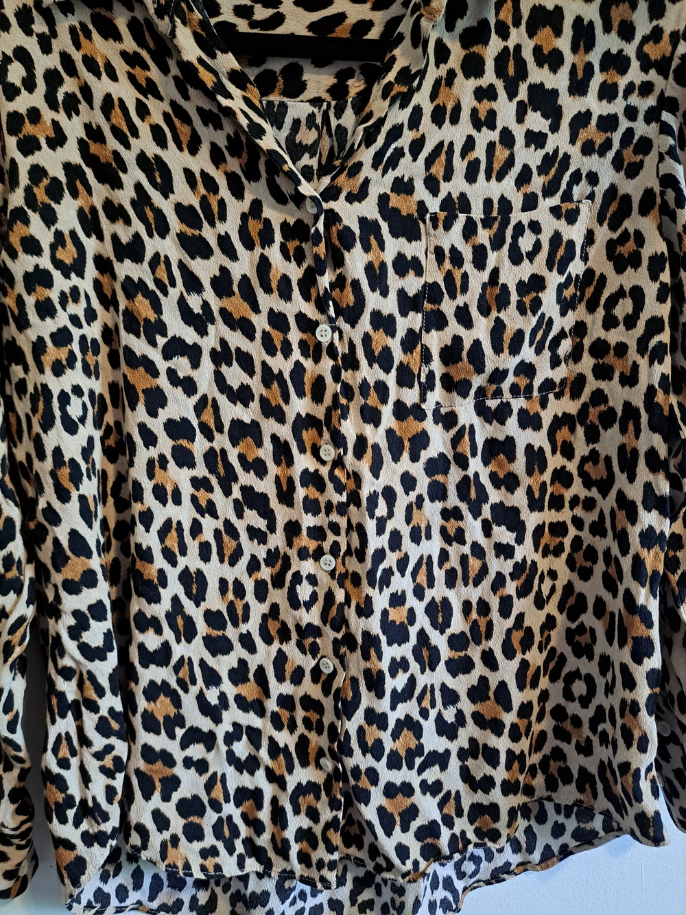 ZARA Woman Leopard Print Button-Up Blouse Size S | Animal Print - Picture 6 of 13